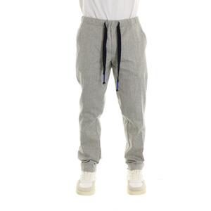 PANTALONE GESSATO GRIGIO